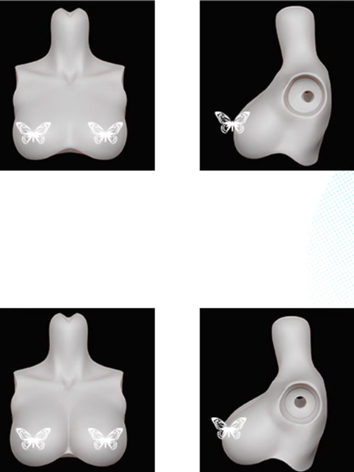 BJD Girl Chest Parts for Mian Mian MSD Body Size Ball-jointed Doll
