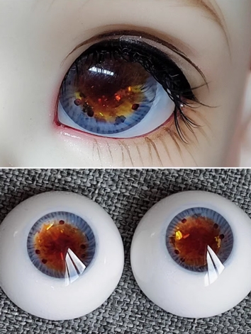 BJD Plaster Blue Brown Eyes 12mm 14mm 16mm 18mm Eyeballs for Ball-jointed Doll