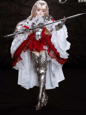 12% OFF BJD Girl White Red ...