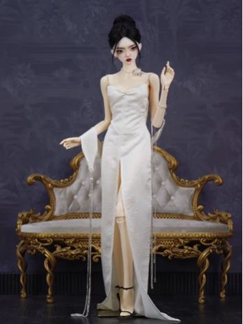 BJD Clothes Girl Boy Beige Backless Dress Set for MSD SDGR SD16 SD17 FL65 POPO68 Ball-jointed Doll