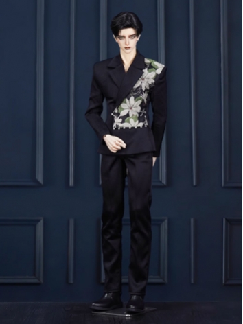 BJD Clothes Boy Black Coat ...
