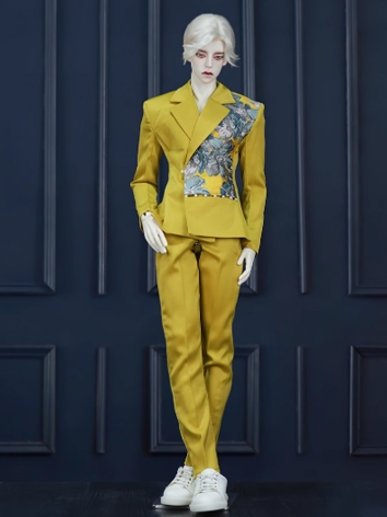 BJD Clothes Boy Yellow Coat...